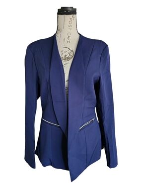 Zeagoo Women's Dark Blue Blazer Jacket
